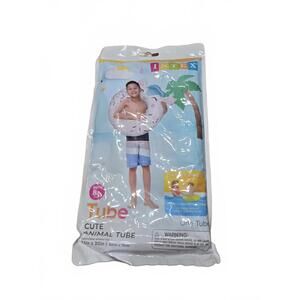 Intex Cute Animal Tube Inflatable Swim Ring for Kids Ages 8+
